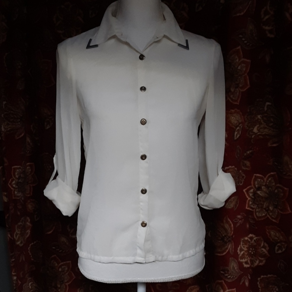 Blouse long sleeve button down